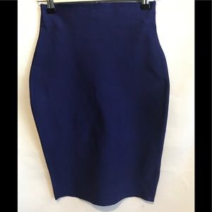 Navy midi skirt